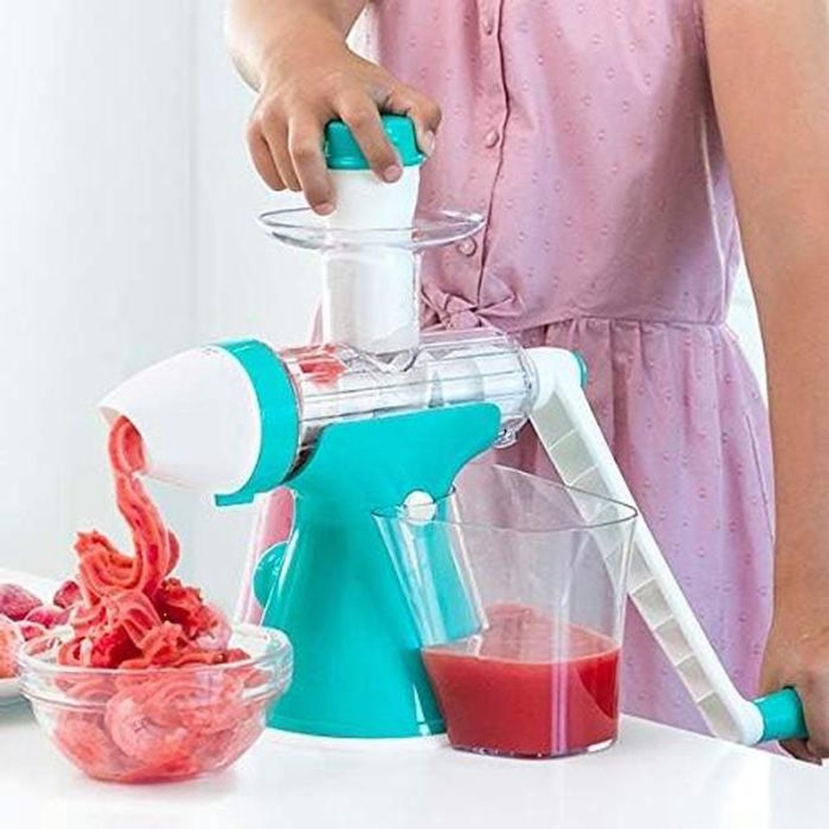 IJsmachine - Fruit Dessert Maker - Gezond IJs Maken - 2-in-1 Functie - ca. 13.5 x 24 x 23.5 cm