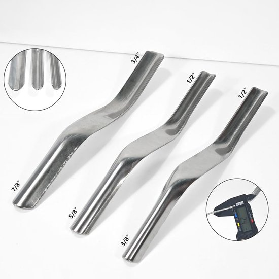 Voegenafwerkingsgereedschap - Kitgereedschap set - Nauwkeurig afdichten - Roestvrijstalen koppen - 3-delig - Meerkleurig — afbeelding 5
