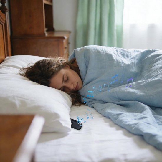 Kussenluidspreker - Audio Kussen - Ontspannen Slapen - Botgeleiding Technologie - 15.7 cm - Wit — afbeelding 3