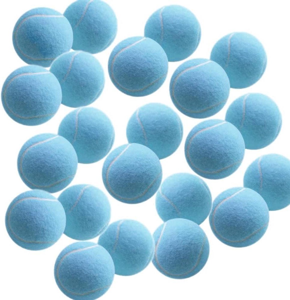 Tennisballen - Sportballen Ballen - Sport Oefenen - Hoge Kwaliteit Vilt - 6.5 cm - Blauw