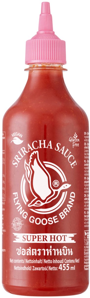 Flying Goose Srirachasaus (Zeer Pikant-No MSG) 12 x 455 ml