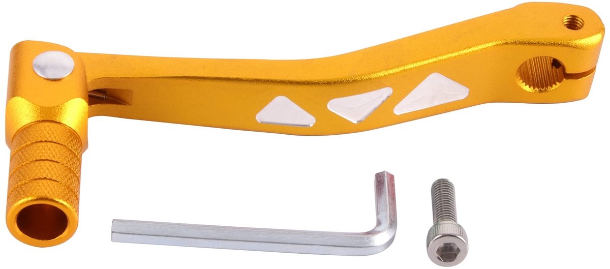 Dailygoody - Universele Motorfiets Versnelling - Vouwbare Shift Lever - Goud - Lichtgewicht Aluminium - Geschikt voor Dirt Bikes en ATV's - Ideaa