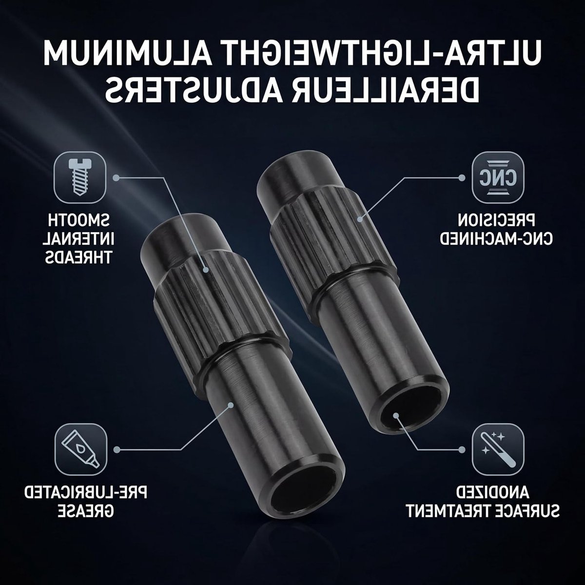 Dailygoods- Kabeladjusters - 1 Paar - Regulator - Connector - Behuizing - Geschikt voor Fiets - Kabelregelaars