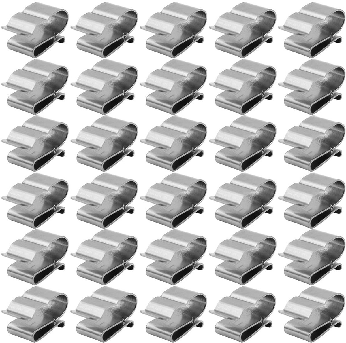 Dailygoody - Rvs Zonnepaneel Kabel Clips - Draadkabelclips - Eenvoudig te installeren - Duurzaam - Voor trailers - 30 stuks