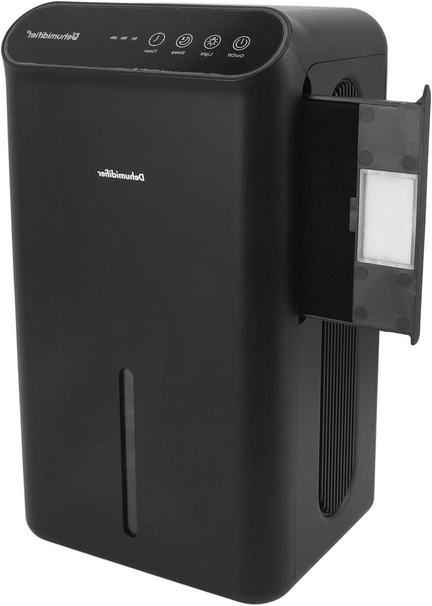Kleine Luchtontvochtiger - Huishoudelijke Ontvochtiger - Vochtige Ruimtes - Automatische Uitschakeling - 25 Liter Tank - Wit
