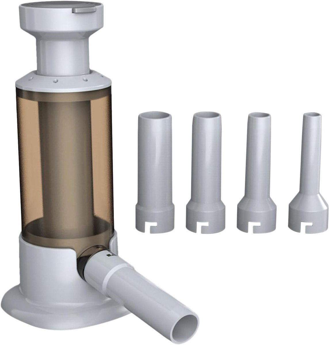 Worstmaker Machine - Vlees Tool - Zelf Worsten Maken - Vier Vulbuizen - Compact Ontwerp - Koffie