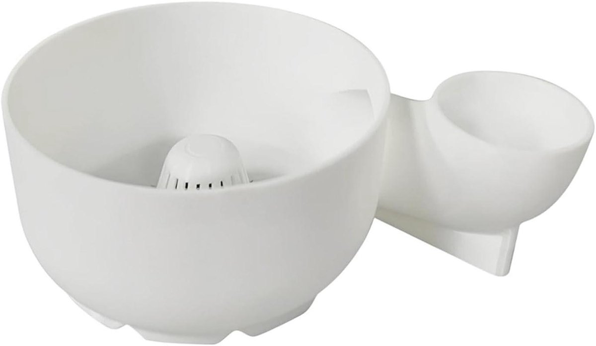 Fruit Waskom Spinner Bessen Wasmachine Salade Bereiden 4-in-1 Zelfroterend 20 x 13.5 x 7.5 cm Wit