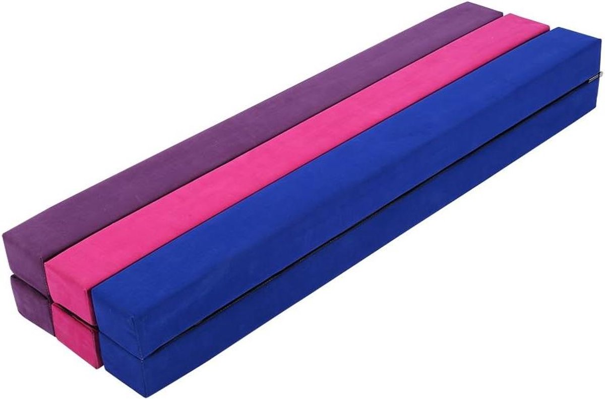 Opvouwbare Evenwichtsbalk - Gymnastiekbalk Balansbalk - Gymnastiek Oefenen - Roestvrijstalen Poten - 220 cm - Grijs