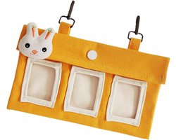 Hooi Houder Konijn - Voerbak Cavia Hamster - Netjes Voeren - Knaagbestendig Canvas - 23x14x1 cm - Klein