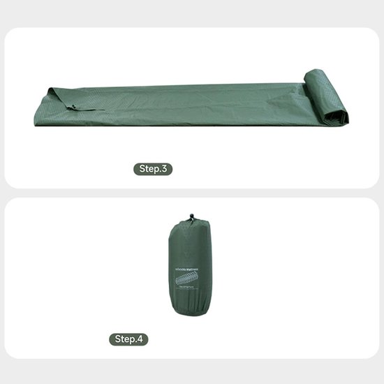 Slaapmat Kamperen - Luchtbed Tentmatras - Outdoor Slapen - Zelfopblaasbaar - 183 x 55 cm - Meerkleurig — afbeelding 4