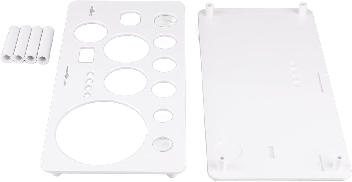 Complete Bartender Kit met 7 Stukken - Ruimtebesparende Barhouder en Organiser voor Thuisbar - Duurzaam en Praktisch ABS Plastic in Wit