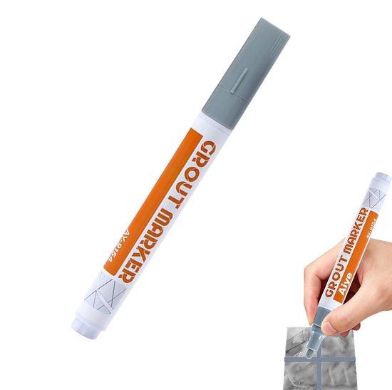 Voegenpen - Voegstift Revitalisatie - Voegen Herstellen - Snel Drogend Schuine Applicator - 14 cm - Grijs van Voegenpen — afbeelding 3