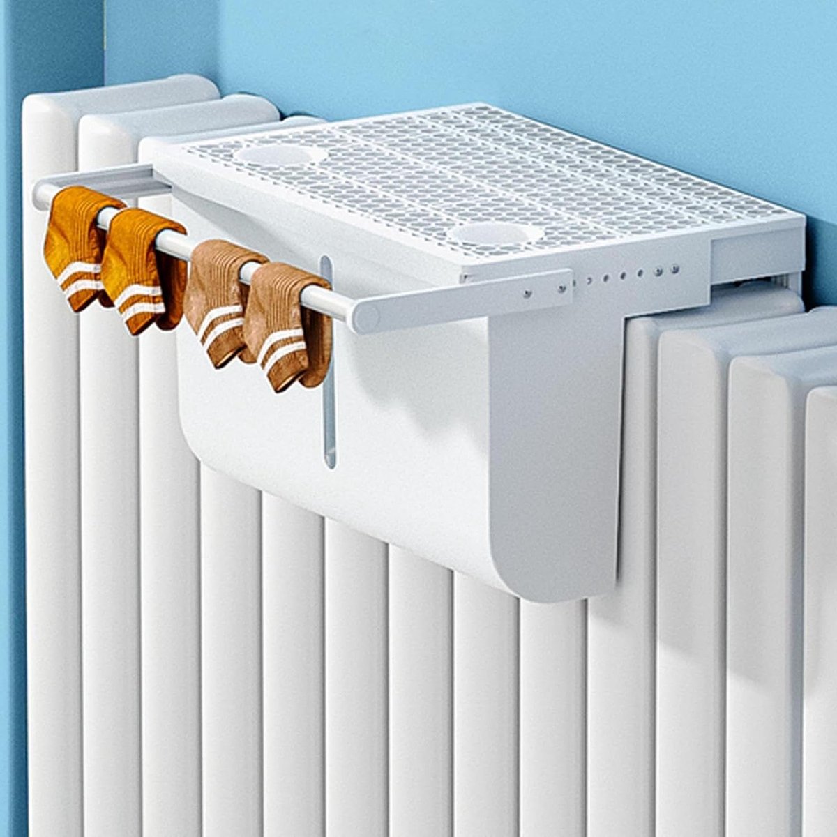 Radiator Luchtbevochtiger - Luchtbevochtiger Reservoir - Droge Lucht Bestrijden - Honingraatfilter Ontwerp - 2.8L Capaciteit - Wit
