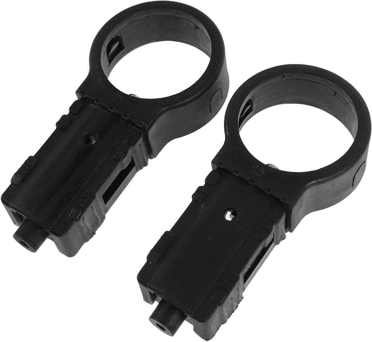 Ladder Ring Connectoren - Vouwladder Onderdelen - Ladder Reparatie - Antislip Oppervlak - 13 x 6 x 3 cm - Zwart