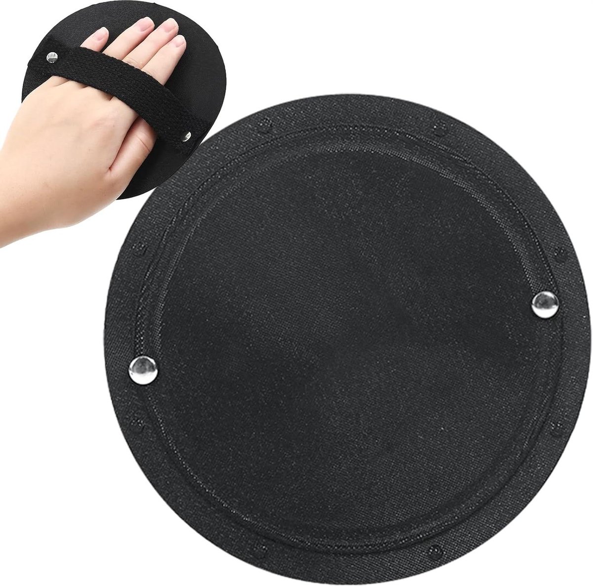 Siliconen Lichaamsborstel - Douche Scrubber - Huid Reinigen - Sneldrogend Lichtgewicht - 13.5 x 13.5 cm - Zwart