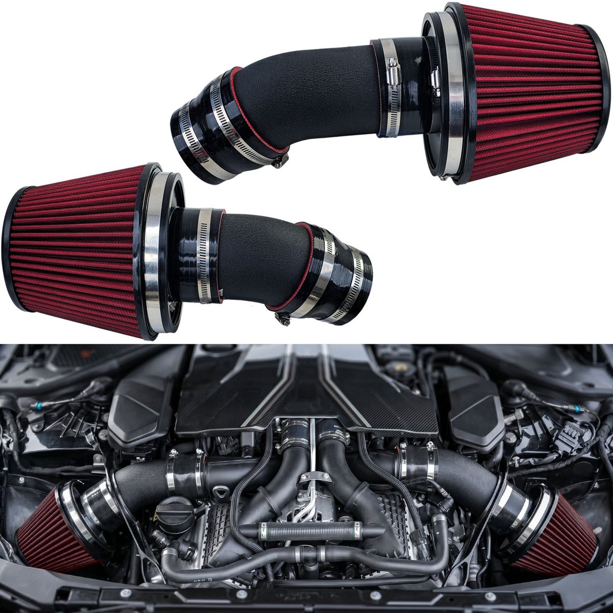 Sport Air Intake Kit Voor BMW M8 F91 F92 F93 S63 Bi Turbo Open Luchtfilter Performance Intake