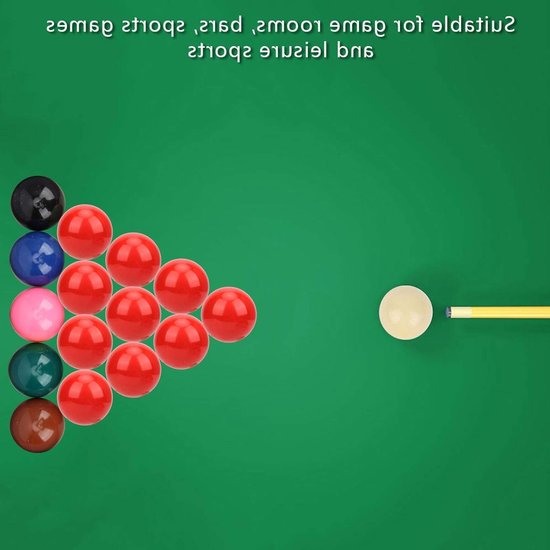 Complete set van 22 snookerballen van 52,2 mm - hoogwaardige resin met lime powder pigment voor biljarttafels — afbeelding 3