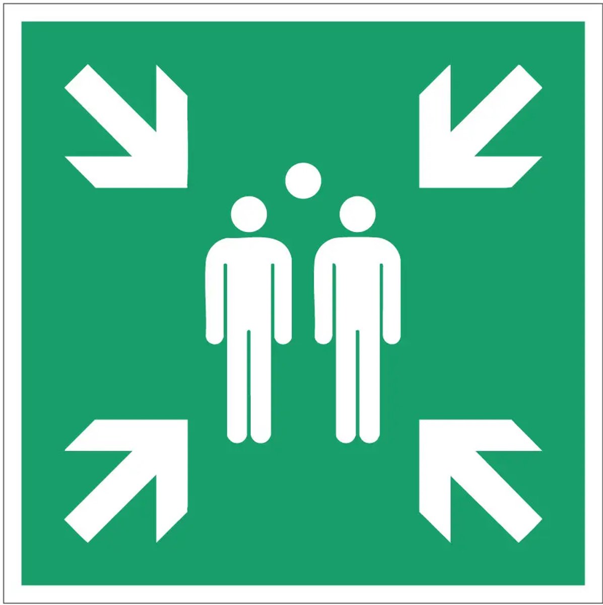 Verzamelplaats bord – E007 | Forex Re materiaal | 80 x 80 cm