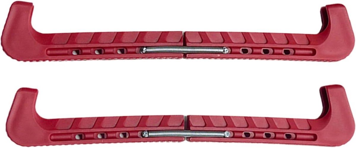 Schaatsbeschermers - Beschermhoezen Skate Guards - Schaatsen Beschermen - Verstelbaar Ontwerp - ca. 31 cm - Rood