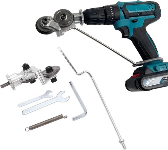 Knabbelschaar Adapter - Metaalsnijder Boormachine - Metaal Snijden - Gelegeerd Staal - 0.3-1.5 mm - Zilver — afbeelding 3
