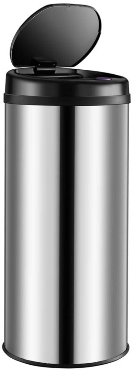 AHD® Prullenbak met Sensor - Prullenbak - Afvalbak - Zilver - 30cm x 30cm x 53cm