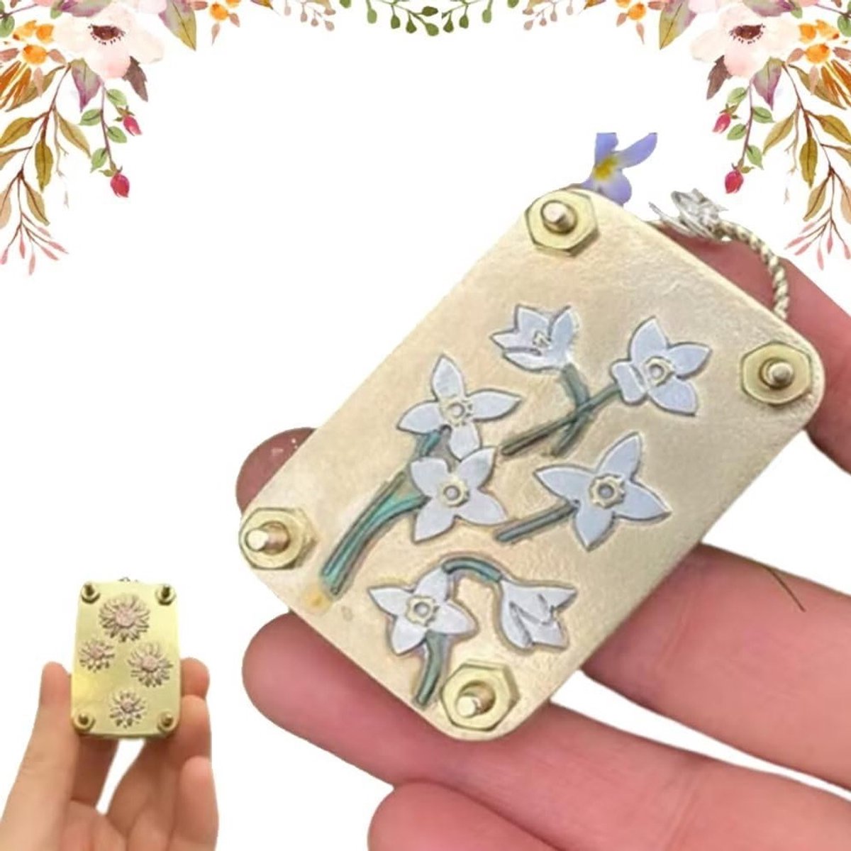 Mini Bloemenpers Set voor Creatieve Kunstenaars, DIY Natuurprojecten en Metalen Bewaarset voor Planten