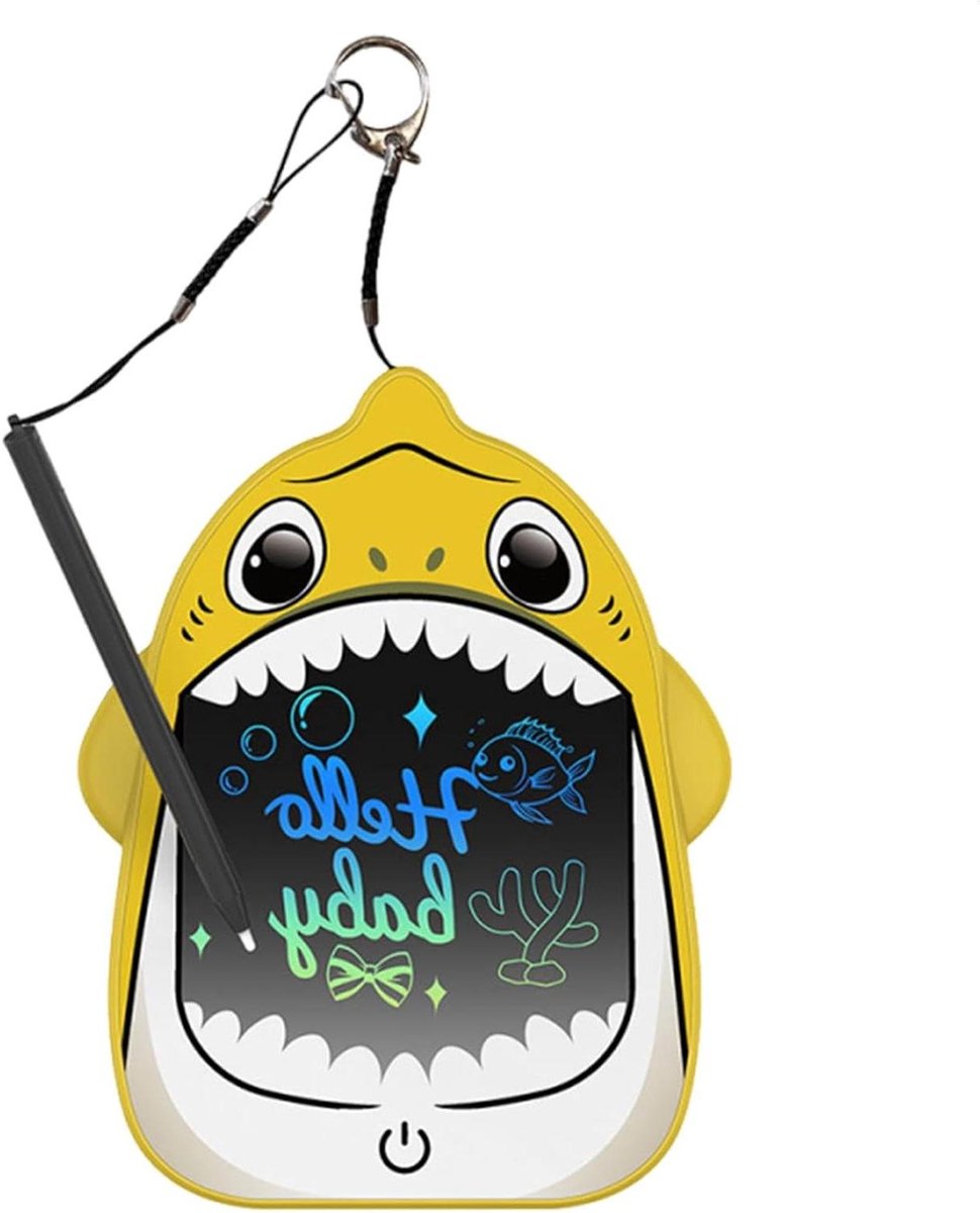 Tekentablet - Doodleblok Schetsbord - Creatief Tekenen - Levendige LCD Technologie - 16.8 x 13 cm - Geel