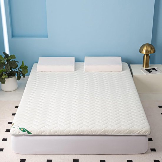 Opvouwbare Vloermatras - Draagbare Futon - Ruimtebesparend Slapen - Ademende Mesh Onderlaag - 90x200cm - Grijs — afbeelding 4
