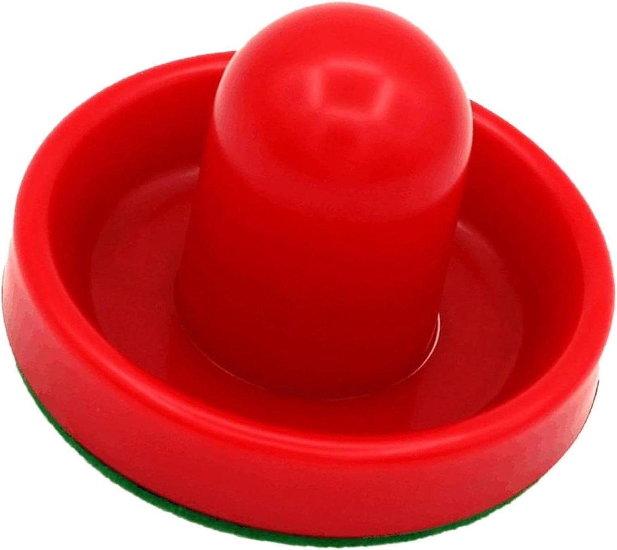 Airhockey Pusher - Tafelspel Accessoire - Spelplezier Thuis - Duurzaam ABS Materiaal - 9.6 x 6 cm - Rood