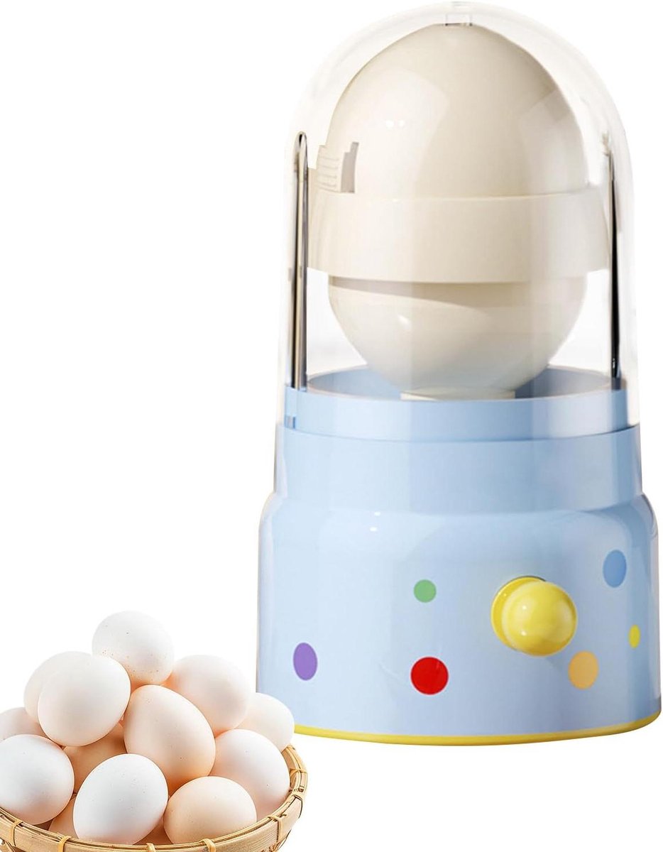 Eierdraaier Handmatig - Keuken Mixer - Eieren Mengen - Compact Ontwerp - 9x9x9 cm - Blauw