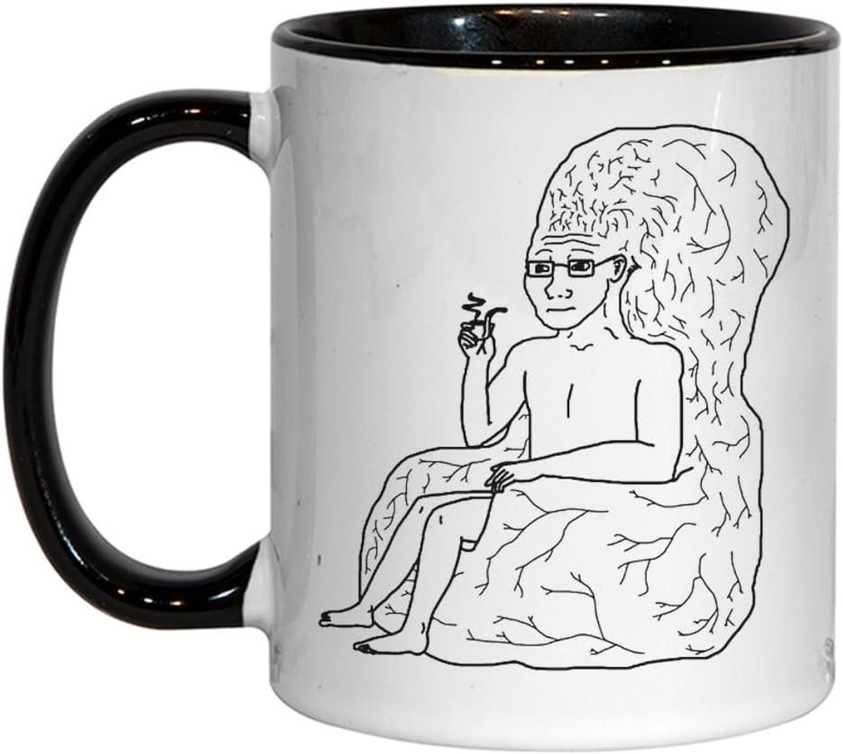 Keramische Mok - Koffiebeker Theeglas - Geniet van Drankjes - Langdurig Ontwerp - 325 ml - Zwart