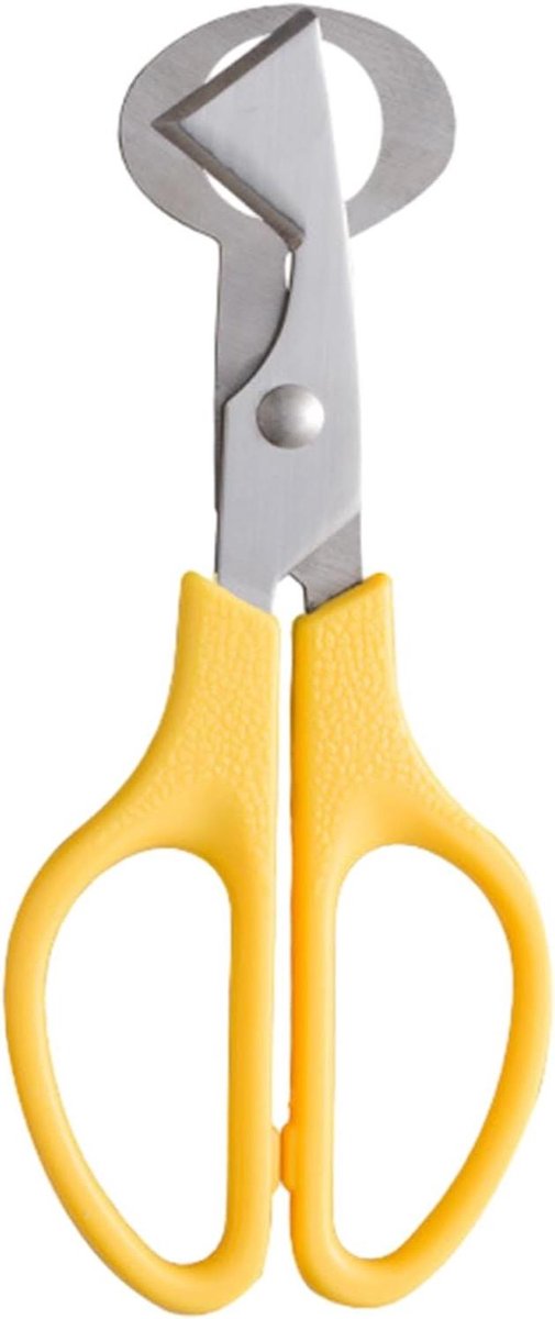 Kwarteleierschaar - Eierschaalsnijder - Eieren Openen - Comfortabele Grip - 14 x 7 cm - Geel