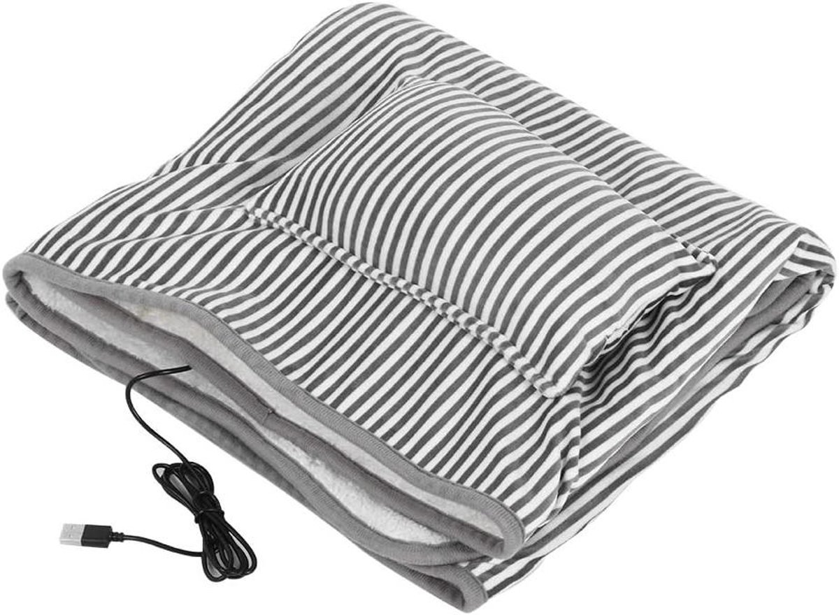 Elektrische Deken - Verwarmingsdeken Kussen - Thuis Ontspannen - Intelligente Controller - 36 x 25 x 9 cm - Donkergrijs