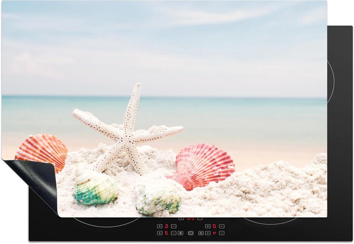 Inductiebeschermer - Inductiemat Kookplaat - Keuken Beschermen - Unieke Zee Print - 76x51.5 cm - Multicolor
