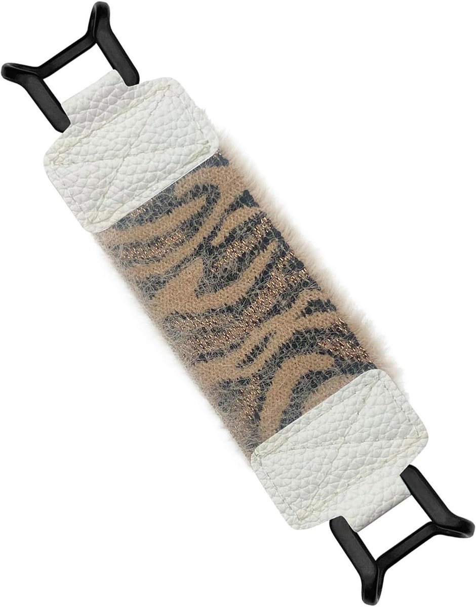 Tablet Handriem - E-reader Grip - Handsfree Gebruik - Ergonomisch PU Ontwerp - 6-8 inch - Wit Koffie