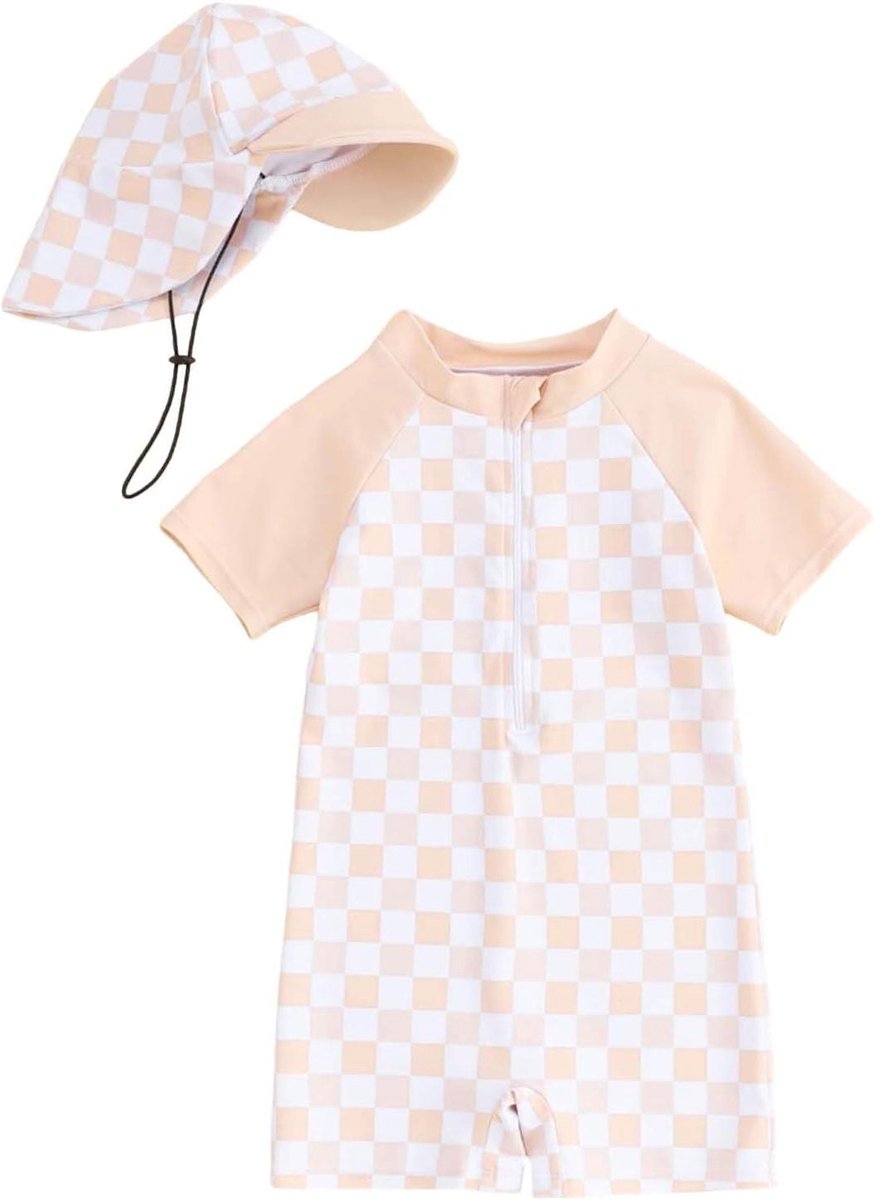 Zonweringshemd Kinderen - Rash Guard Baby - Bescherming Tegen Zon - SPF 50+ - 0-3 Maanden - Lichtgeel