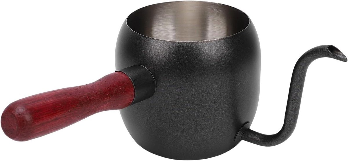 Giet over Ketel - Koffiepot Theepot - Koffie Zetten - Precieze Zwanenhals - 500 Ml - Zwart
