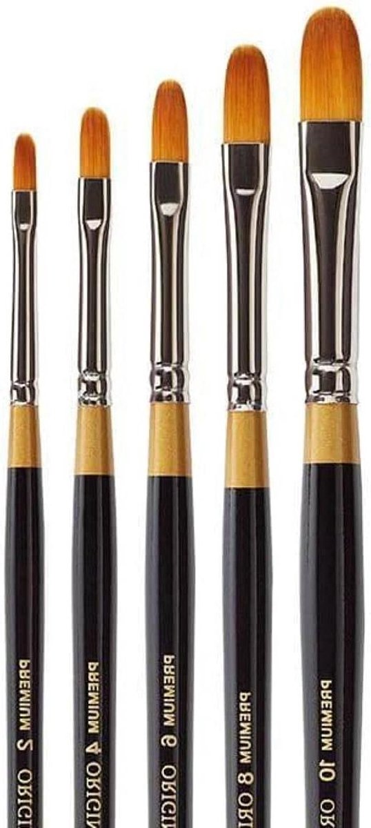 Kunstset - Verfkwasten Set - Schilderen - Synthetische Borstels - Set van 3 - Gesorteerd