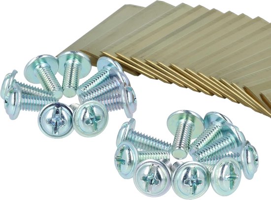 Reservemessen Grasmaaier - Robotmaaier messen - Gazon Onderhoud - Hoge Snijefficiëntie - 35 x 18 mm - Goud — afbeelding 4