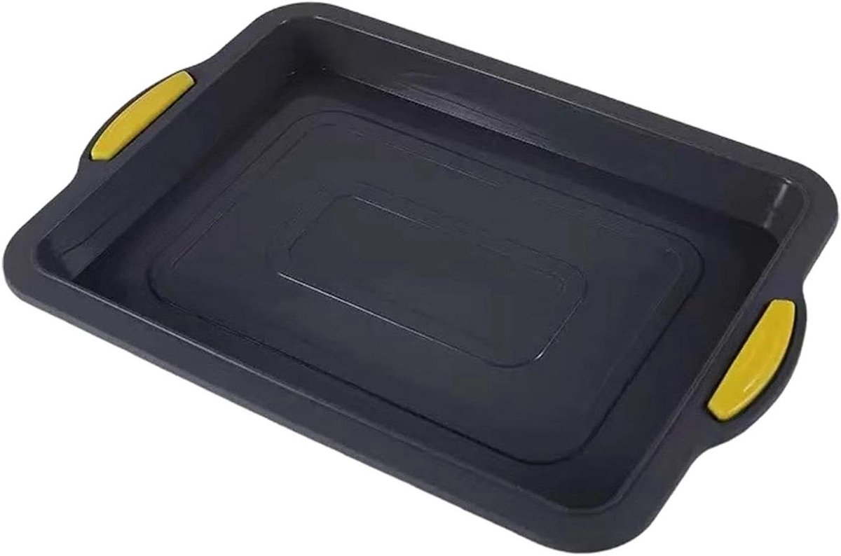 Bakplaat Ovenplaat Keukengerei Bakken en Braden Antiaanbak Siliconenlaag 34x24 cm Grijs