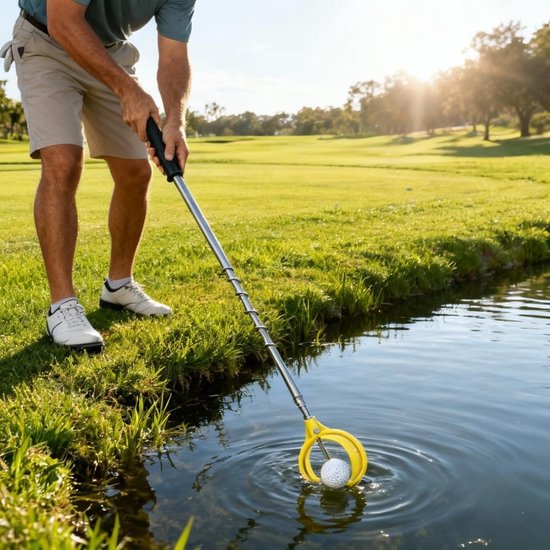 Telescopische Water Golfbal Vanger met Roestvrijstalen Schacht, ABS Grip en Veerontgrendeling, Perfect Cadeau voor Golfliefhebbers en Buitenactiviteiten — afbeelding 3
