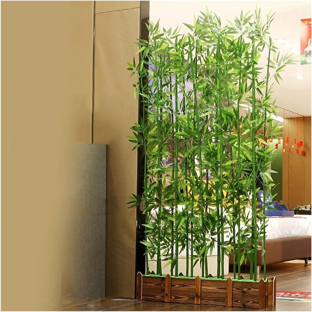 Kunstbomen Bamboe - Decoratieve Plant - Binnen Buiten Decoratie - Realistisch Uiterlijk - 1 Meter Hoog - Groen