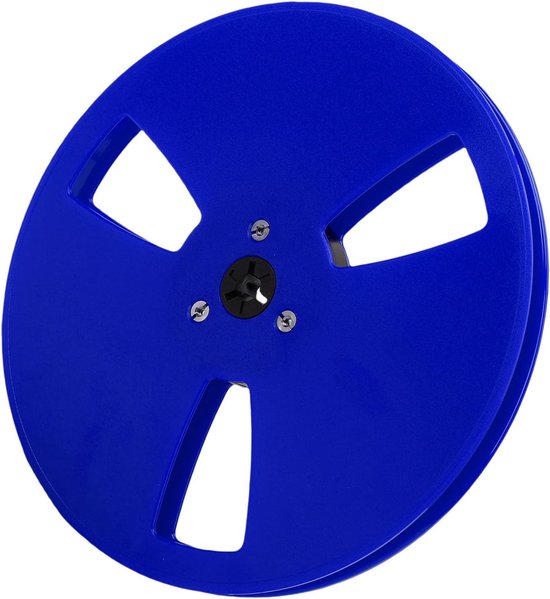 Opneemspoel Leeg - Tape Haspen - Analoge Opnames - 3 Gaten Flens - 7 Inch Diameter - Blauw — afbeelding 4