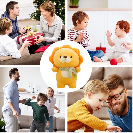Leeuwenknuffel - Pluche leeuw - Kinderspeelgoed - Zacht PP-katoen - 23 cm - Leeuw — afbeelding 4
