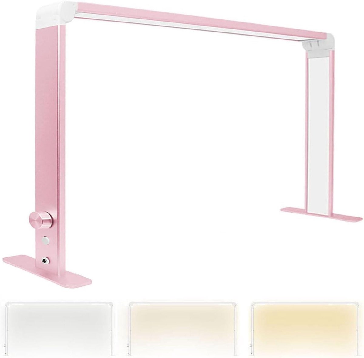 Nageltafel Lamp - Manicure Lamp Halve Maan - Nagels Stylen - Schaduwvrije Verlichting - 80 cm - Roze