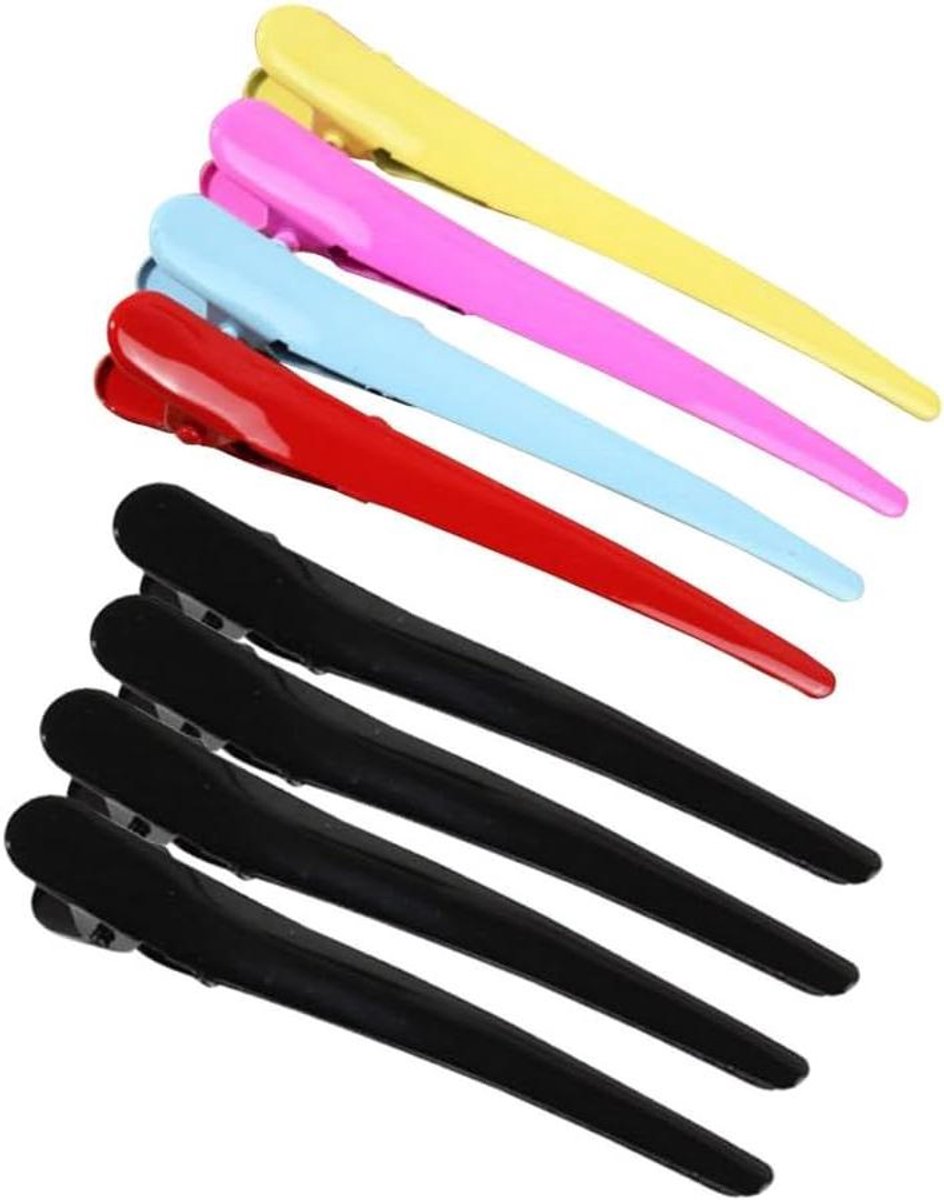 Haarspeldjes Alligator - Eendenbek Clips - Haar Stylen - Metalen Legering - 8 cm - Zwart