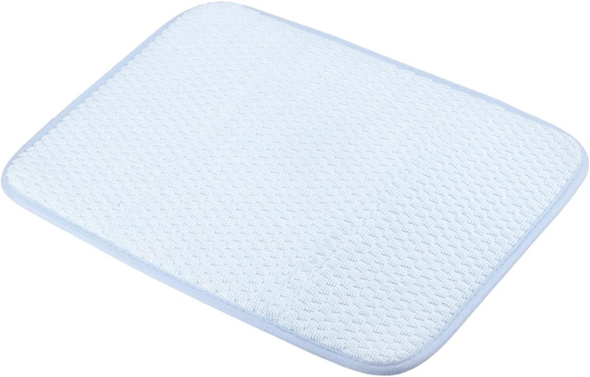 Draineermat - Afdroogmat Keuken - Servies Drogen - Dubbelzijdig Bruikbaar - N.v.t. - Blauw