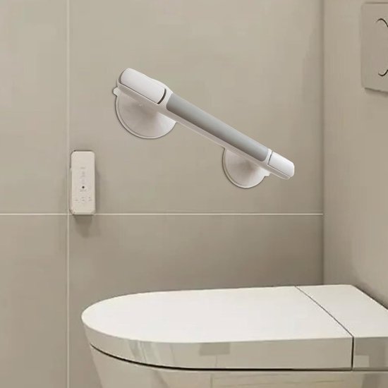 Antislip douchehandgreep - 115 kg antislip badkamerrails grijpstang, geen ponsen dikker vergrote vacuüm zuignap toiletleuningen, veiligheidsondersteuning voor ouderen gehandicapte kinderen en — afbeelding 5