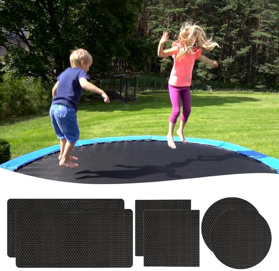 Trampoline Reparatie - Mat Plakkers - Trampoline Onderhoud - Zelfklevend Ontwerp - 6 Stuks Set - Meerkleurig — afbeelding 2