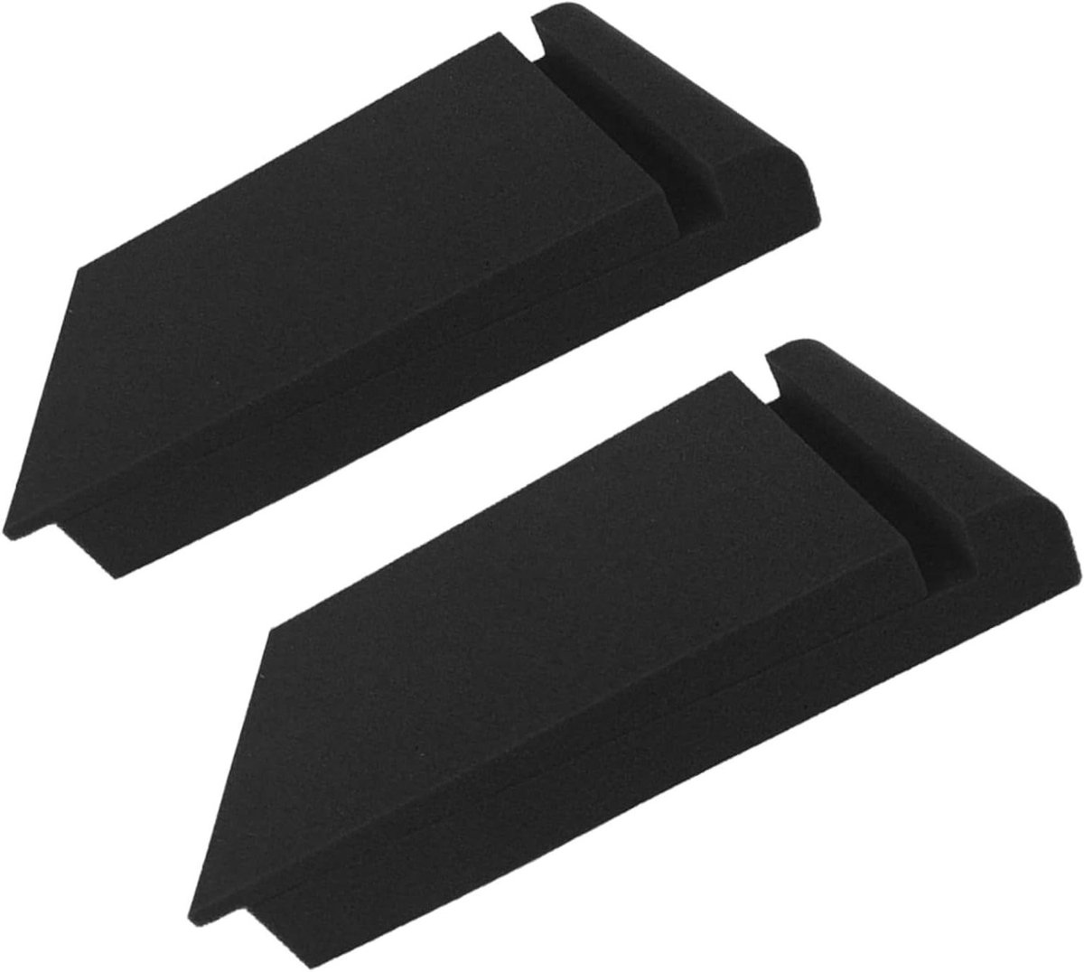 Luidspreker Kussens - Geluidsisolatie Pads - Muziek Luisteren - Schokabsorberend Spons - 33 x 13.5 cm - Zwart